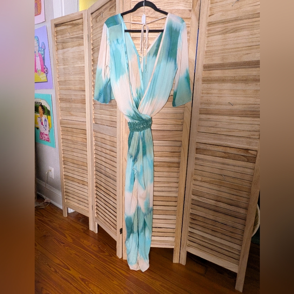 Khush Insight Tie Dye Wide Leg Jumpsuit Hand Dyed - Picture 2 of 8